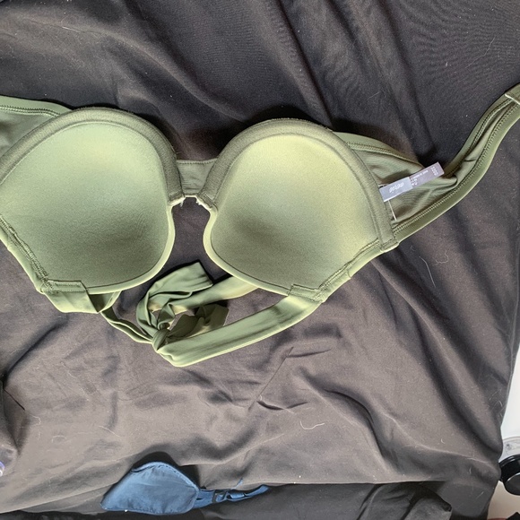 LIKE NEW AERIE GREEN BIKINI TOP! WORN 1x - Picture 2 of 3